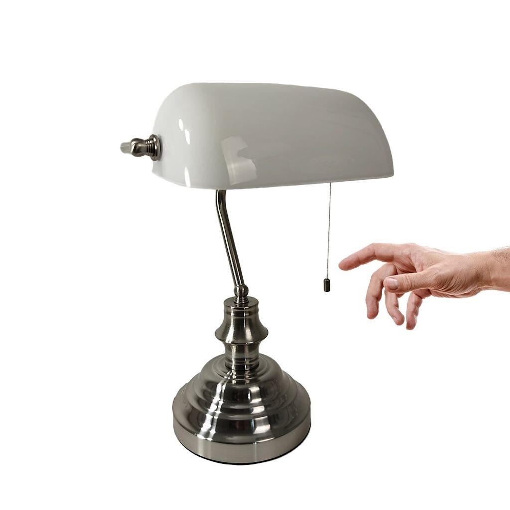 Настольная лампа Bankerslamp с цоколем для выключателя E27, абажур белый Dapo Leuchten
Настольная лампа Bankerslamp с цоколем для выключателя E27, абажур белый Dapo Leuchten