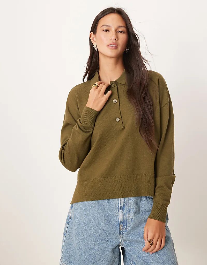 Трикотажный структурированный регбийный топ ASOS DESIGN цвета хаки
Трикотажный структурированный регбийный топ ASOS DESIGN цвета хаки