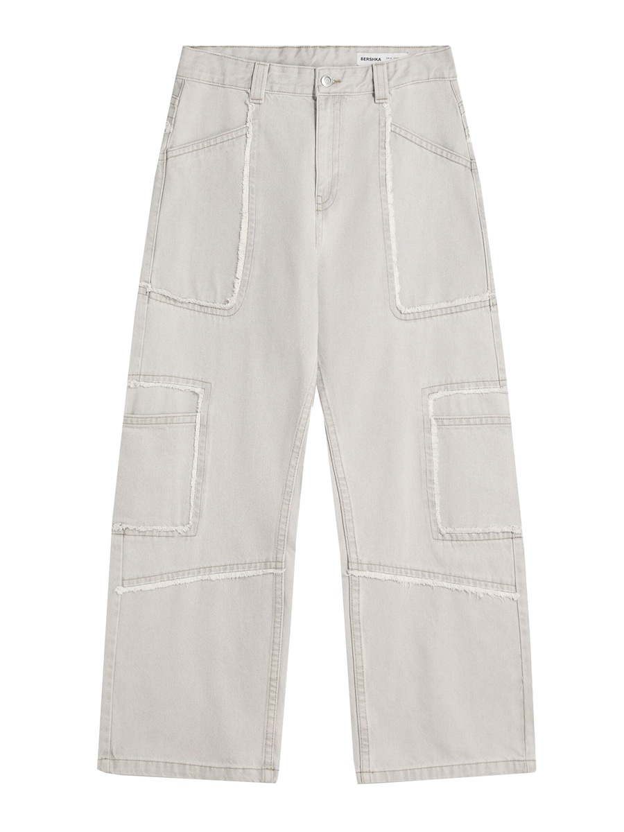 Мешковатые джинсы Bershka, светло-серый
Мешковатые джинсы Bershka, светло-серый