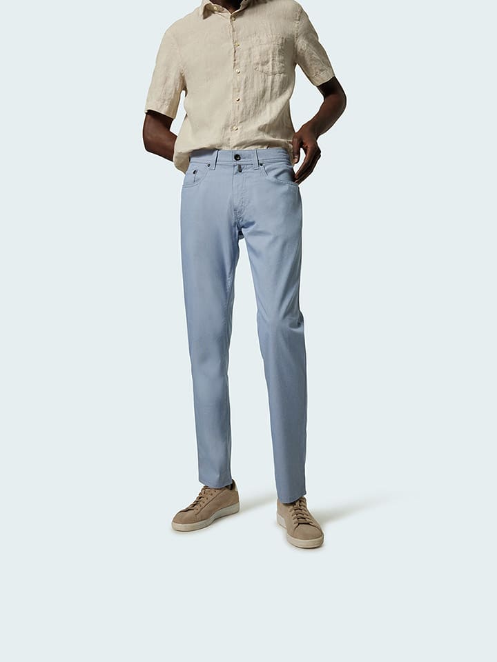 Тканевые брюки Pierre Cardin, светло-синий 
Тканевые брюки Pierre Cardin, светло-синий