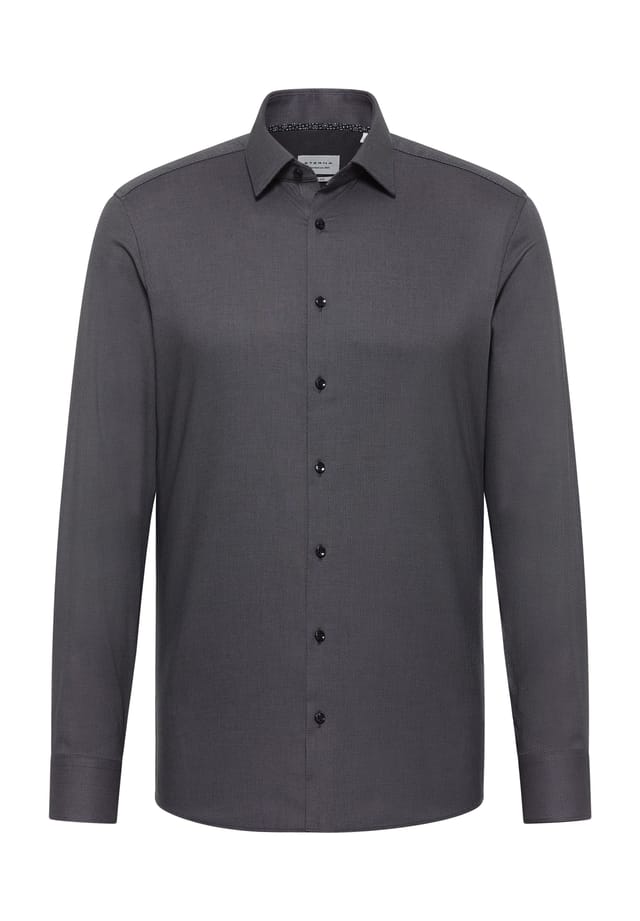 Рубашка из хлопка облегающего кроя Eterna, серый
Рубашка из хлопка облегающего кроя Eterna, серый