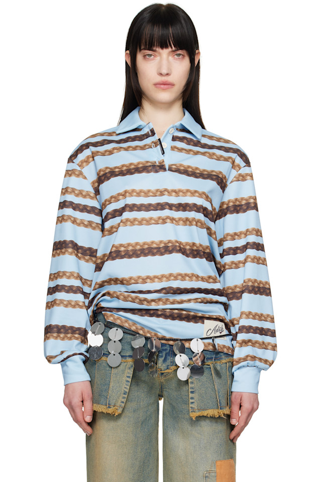 Поло с полосками в виде косичек Andersson Bell, синий
Поло с полосками в виде косичек Andersson Bell, синий