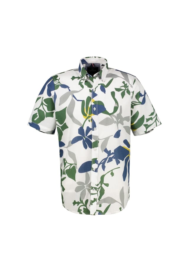 Повседневная рубашка стандартного кроя с коротким рукавом и воротником-стойкой Lerros, белый
Повседневная рубашка стандартного кроя с коротким рукавом и воротником-стойкой Lerros, белый