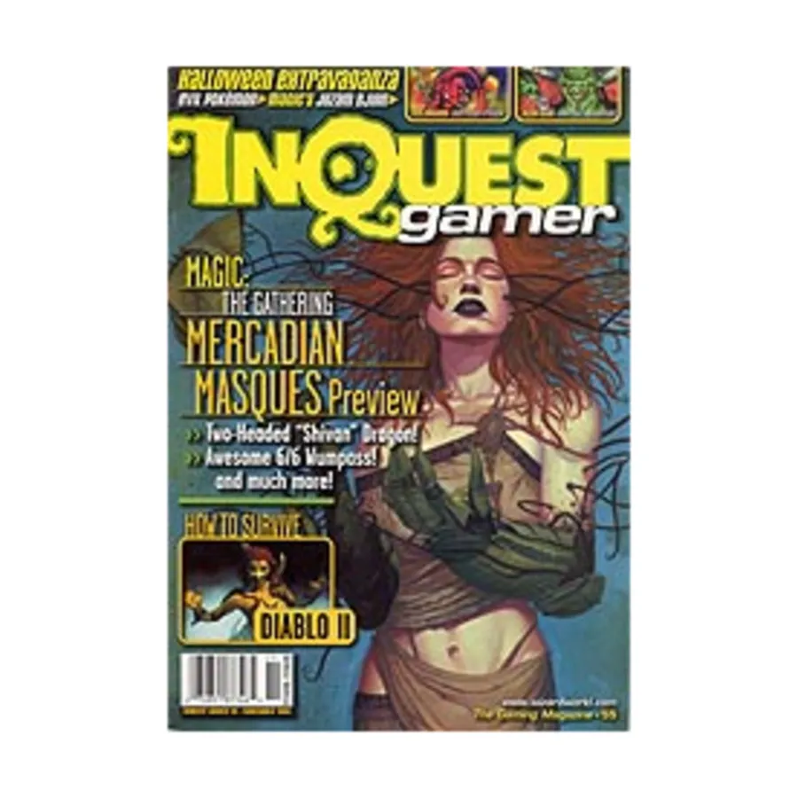 Журнал #55 "The First-Ever Magic Throw-Down, Running with the Devil, Dungeon Dwellers", InQuest Gamer Magazine
Журнал #55 "The First-Ever Magic Throw-Down, Running with the Devil, Dungeon Dwellers", InQuest Gamer Magazine