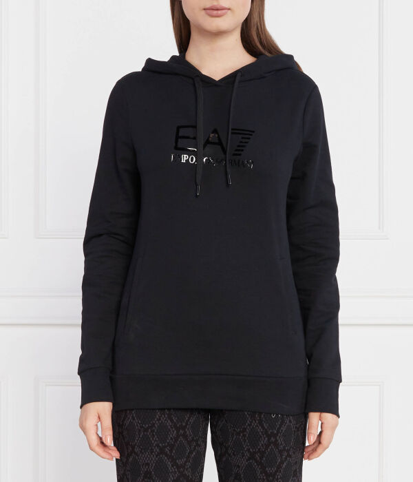Толстовка женская Ea7 длинная с логотипом бренда, черный
Толстовка женская Ea7 длинная с логотипом бренда, черный