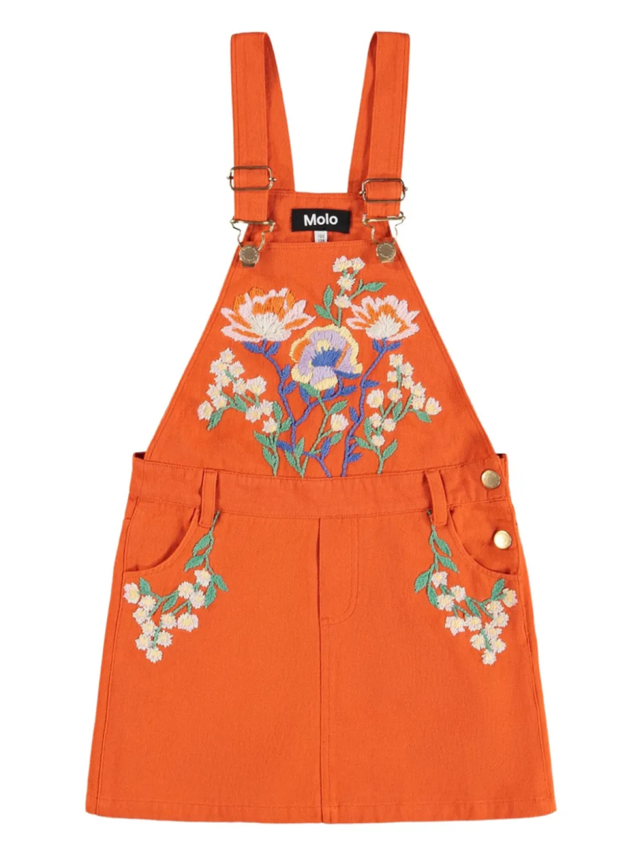 Molo платье с вышивкой, оранжевый 
Molo платье с вышивкой, оранжевый