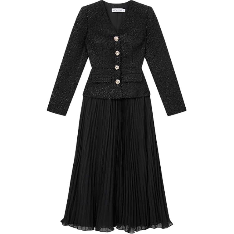 Селфи-портрет Платье миди из шифона с пайетками и букле Self-portrait, Классический черный
Селфи-портрет Платье миди из шифона с пайетками и букле Self-portrait, Классический черный