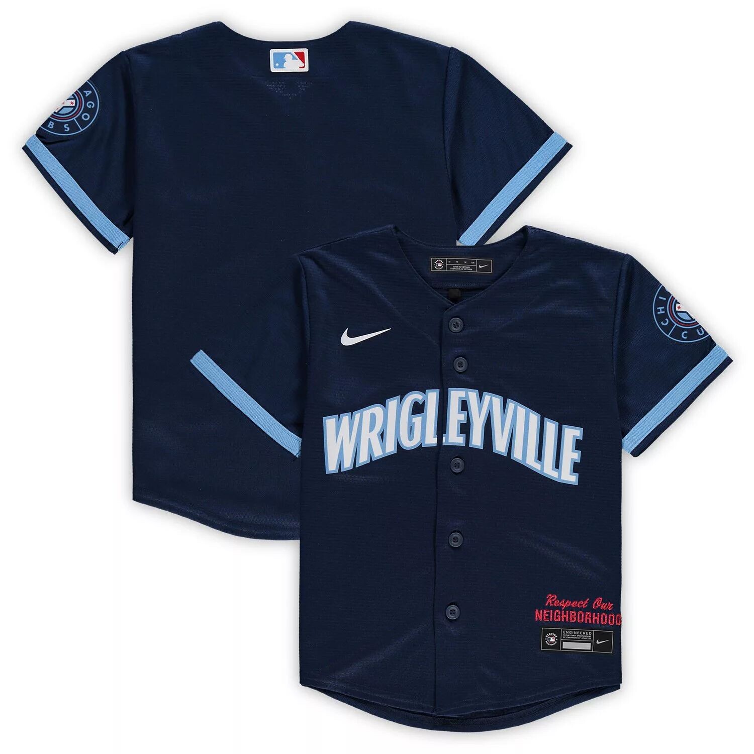 Реплика команды Nike Navy Chicago Cubs 2021 MLB City Connect для дошкольников Nike
Реплика команды Nike Navy Chicago Cubs 2021 MLB City Connect для дошкольников Nike