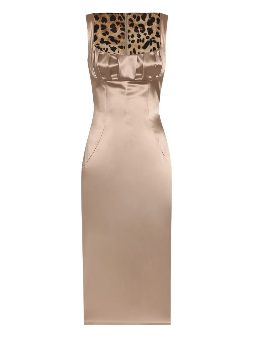 Атласное платье миди со складками DOLCE & GABBANA, нейтральный
Атласное платье миди со складками DOLCE & GABBANA, нейтральный