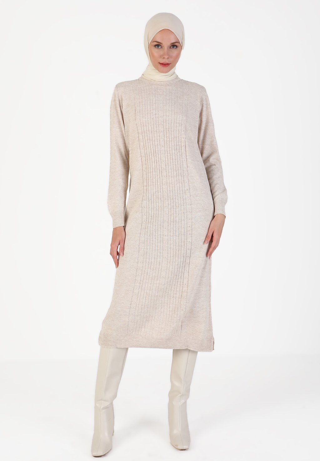 Платье-джемпер MODEST Modanisa, бежевый
Платье-джемпер MODEST Modanisa, бежевый