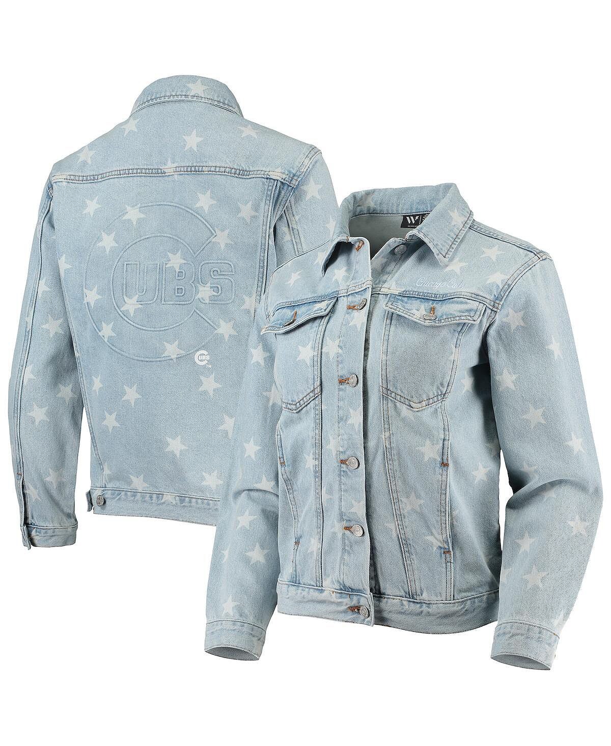 Женская джинсовая куртка на пуговицах с принтом Chicago Cubs по всей поверхности The Wild Collective
Женская джинсовая куртка на пуговицах с принтом Chicago Cubs по всей поверхности The Wild Collective