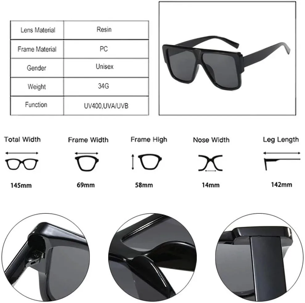 Модные солнцезащитные очки большого размера 2027 года для женщин, ретро-градиентные черно-оранжевые оттенки, защита от ультрафиолета UV400 MTZJH, Black Black
Модные солнцезащитные очки большого размера 2027 года для женщин, ретро-градиентные черно-оранжевые оттенки, защита от ультрафиолета UV400 MTZJH, Black Black