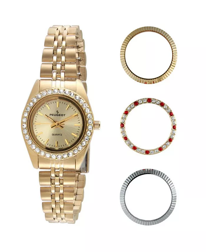Женские часы Gift set со сменными безелями Peugeot
Женские часы Gift set со сменными безелями Peugeot
