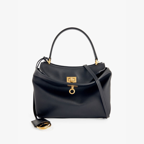 Сумка из кожи Rodeo с верхней ручкой Balenciaga, черный
Сумка из кожи Rodeo с верхней ручкой Balenciaga, черный