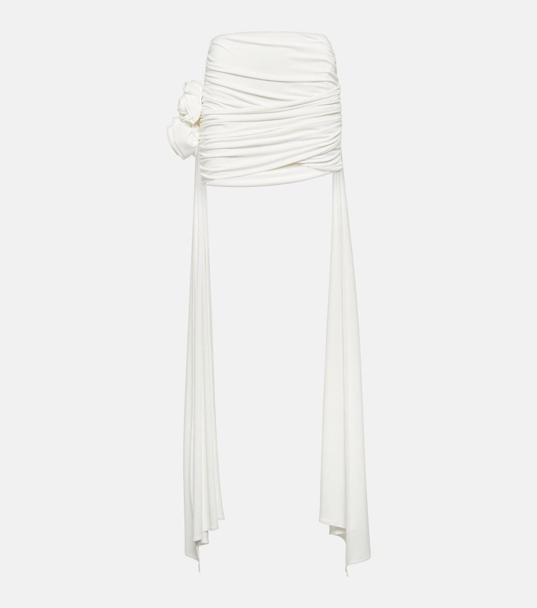 Мини-юбка со сборками и аппликацией Magda Butrym, белый
Мини-юбка со сборками и аппликацией Magda Butrym, белый