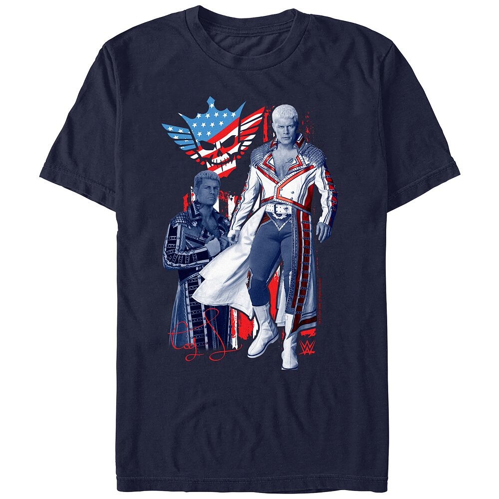 Мужская футболка WWE Cody Rhodes Poster Americana с графическим рисунком Licensed Character, темно-синий
Мужская футболка WWE Cody Rhodes Poster Americana с графическим рисунком Licensed Character, темно-синий