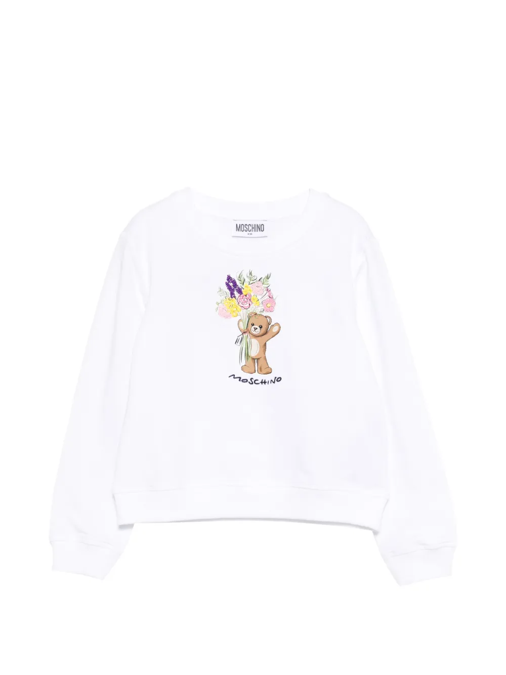 Свитшот с мотивом мишки Moschino Kids, белый
Свитшот с мотивом мишки Moschino Kids, белый