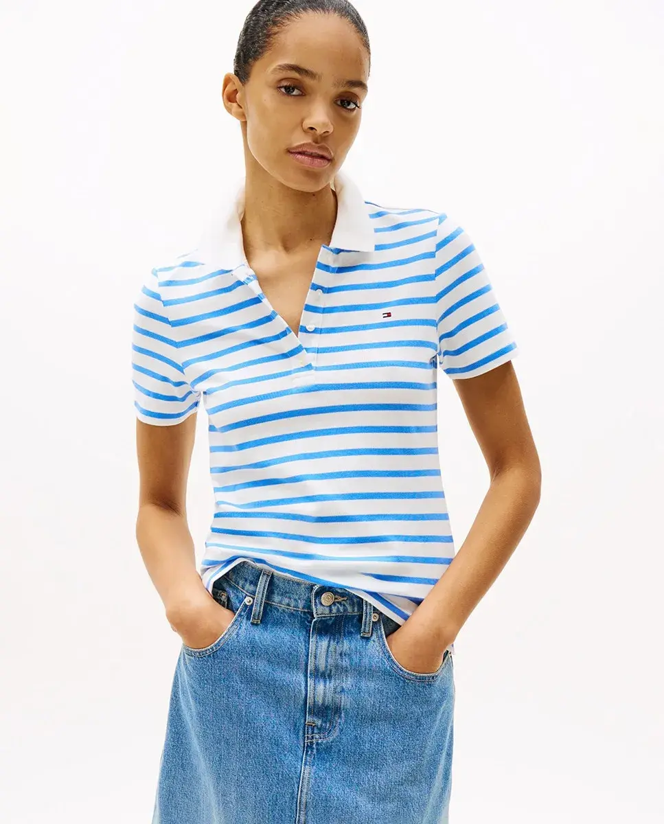 Женская рубашка-поло с коротким рукавом из пике, обычная Tommy Hilfiger, голубой
Женская рубашка-поло с коротким рукавом из пике, обычная Tommy Hilfiger, голубой