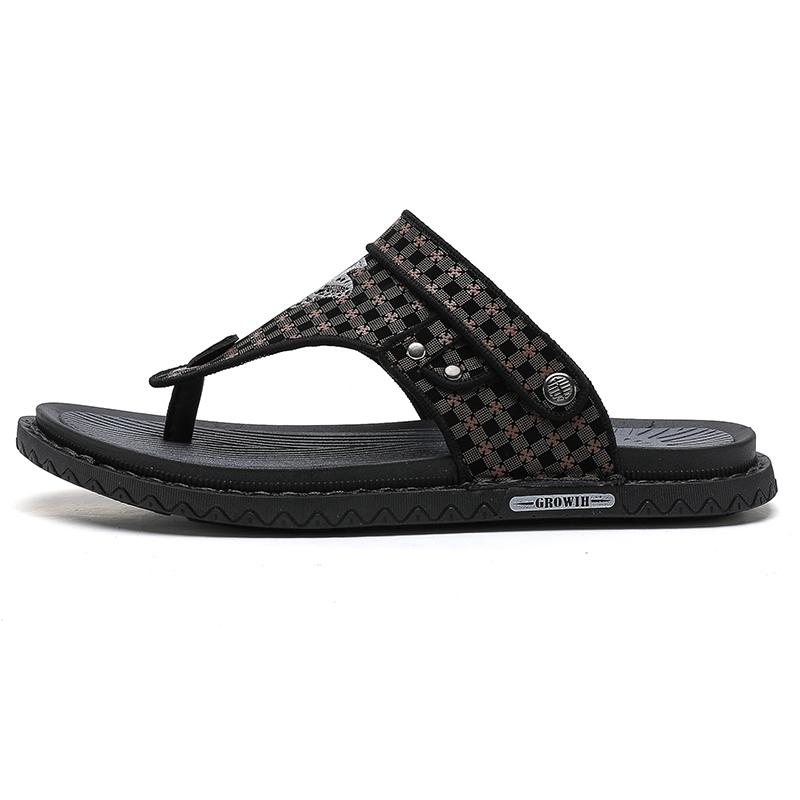 Мужские шлепанцы с износостойкой строчкой Shiozawa, Black
Мужские шлепанцы с износостойкой строчкой Shiozawa, Black