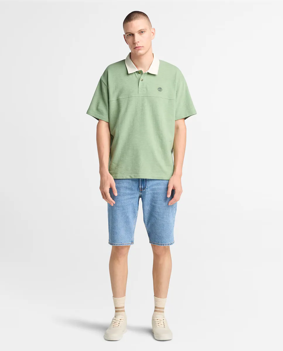 Мужские джинсовые шорты-бермуды прямого покроя Timberland, синий
Мужские джинсовые шорты-бермуды прямого покроя Timberland, синий