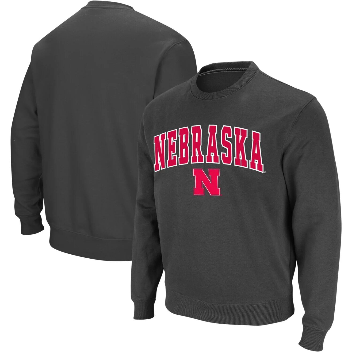 Мужской темно-серый свитшот с круглым вырезом Nebraska Huskers Arch & Logo Colosseum
Мужской темно-серый свитшот с круглым вырезом Nebraska Huskers Arch & Logo Colosseum
