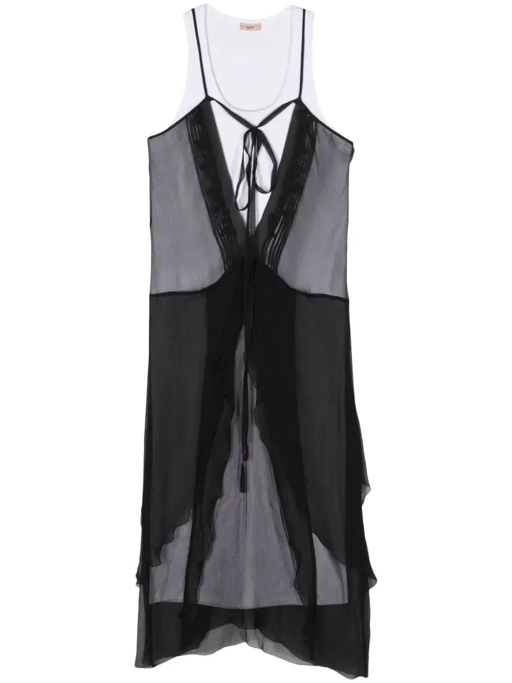 Шелковое платье миди Nº21, черный
Шелковое платье миди Nº21, черный