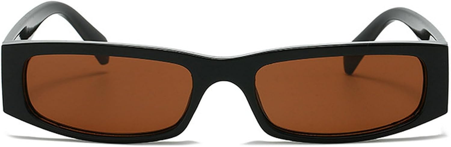 Ретро-солнцезащитные очки маленького прямоугольного размера для женщин и мужчин, узкая квадратная оправа, винтажный дизайн, женские солнцезащитные очки mincl, Black Brown
Ретро-солнцезащитные очки маленького прямоугольного размера для женщин и мужчин, узкая квадратная оправа, винтажный дизайн, женские солнцезащитные очки mincl, Black Brown