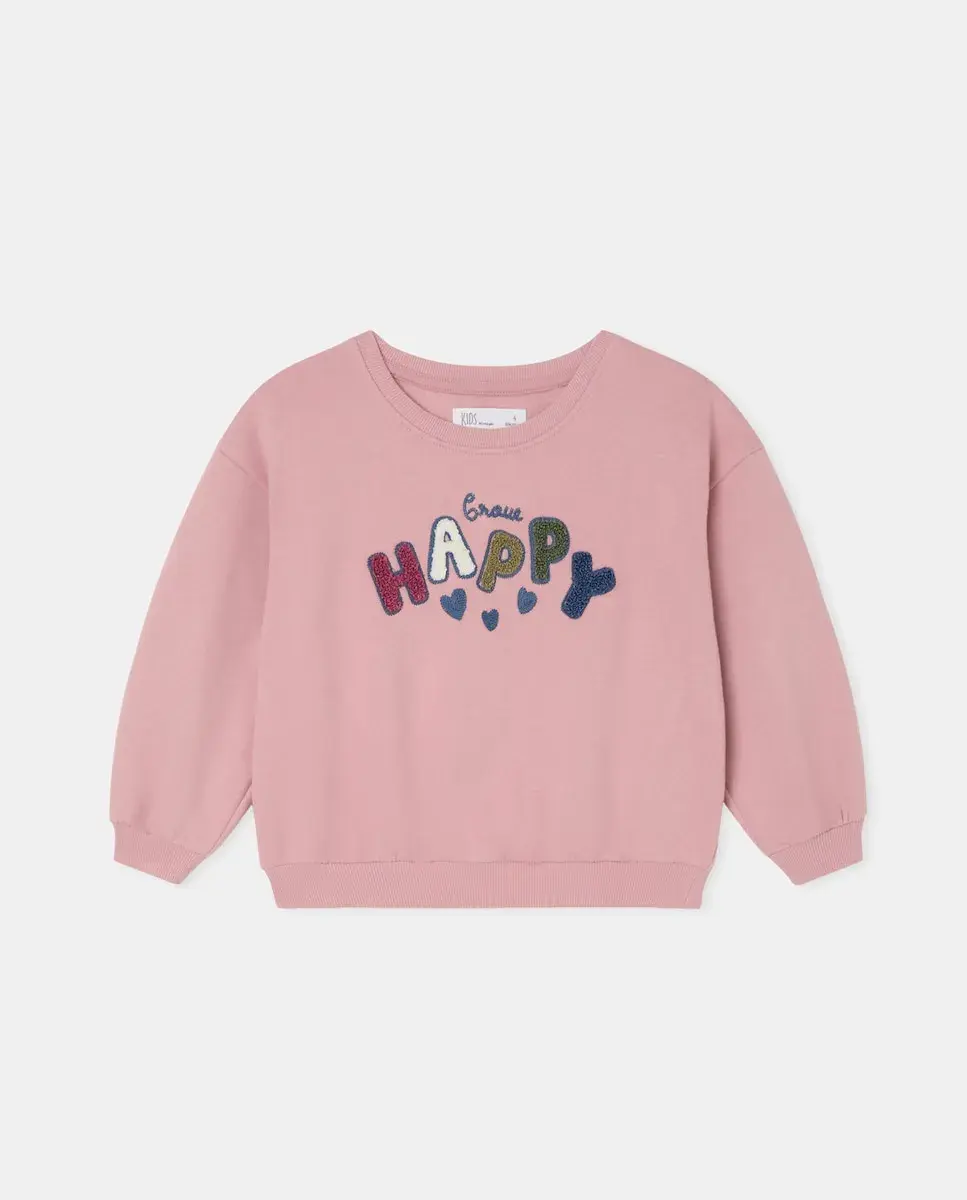 Свитшот с круглым вырезом с текстом на махровой вышивке для девочки Kids El Corte Inglés, розовый
Свитшот с круглым вырезом с текстом на махровой вышивке для девочки Kids El Corte Inglés, розовый