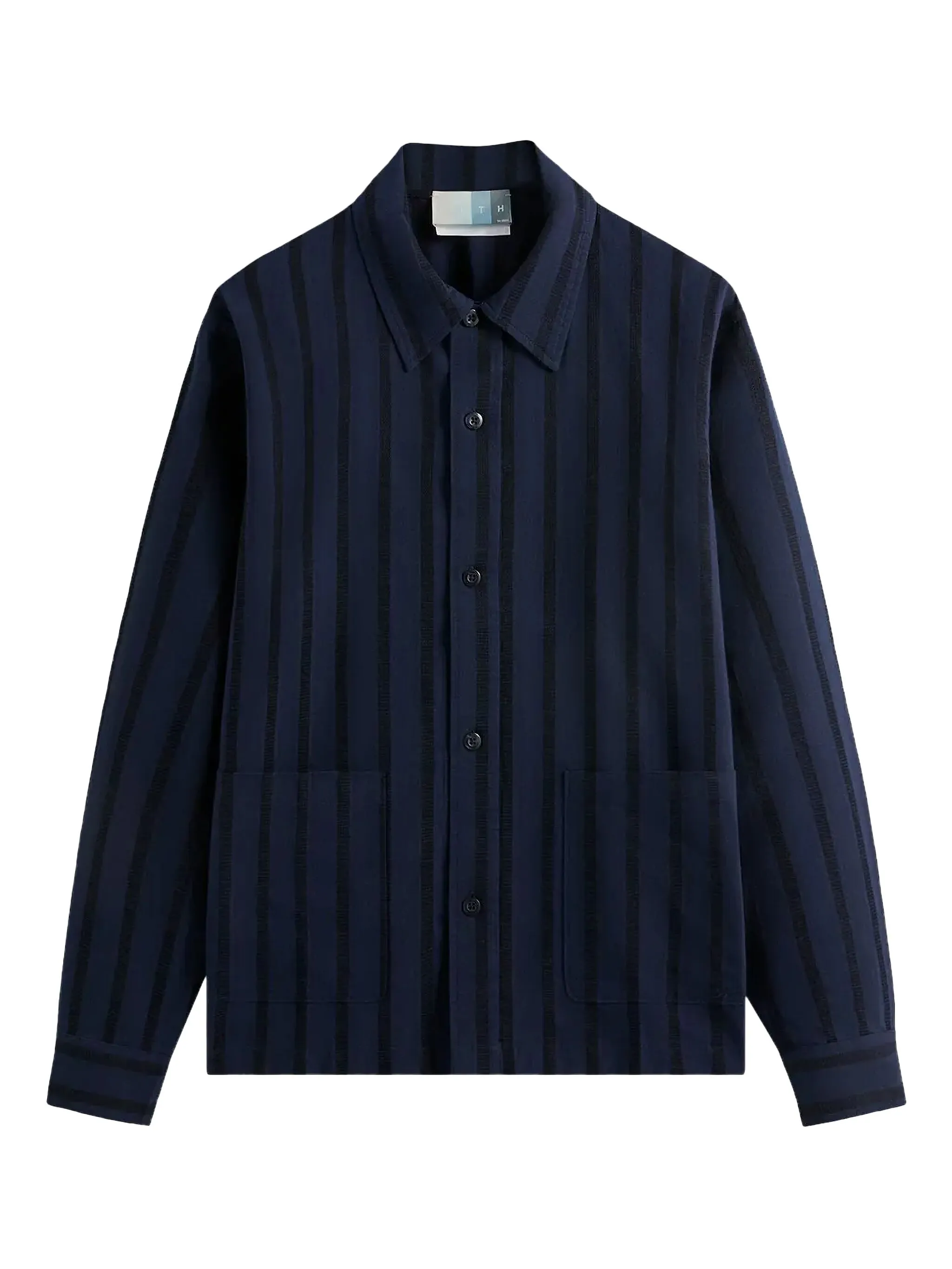 Поплиновая рубашка в полоску Kith, синий
Поплиновая рубашка в полоску Kith, синий