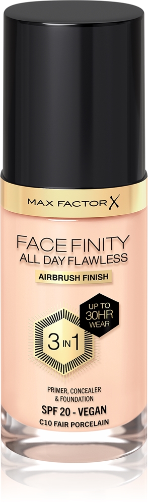 Facefinity безупречный стойкий тональный крем на весь день SPF 20+ Max Factor, atspalvis 10 fair porcelain 30 мл
Facefinity безупречный стойкий тональный крем на весь день SPF 20+ Max Factor, atspalvis 10 fair porcelain 30 мл