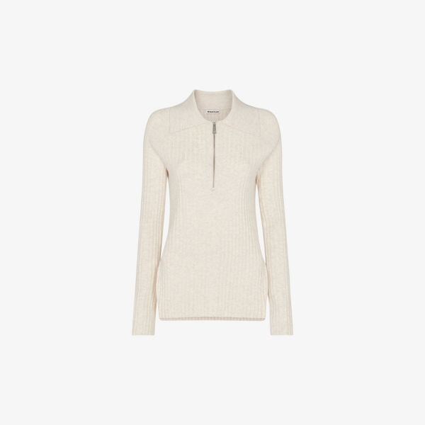 Верх из хлопка и переработанного полиэстера с воротником-поло и полумолнией Whistles, бежевый
Верх из хлопка и переработанного полиэстера с воротником-поло и полумолнией Whistles, бежевый