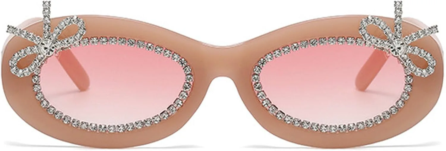 Солнцезащитные очки со стразами для женщин в стиле 90-х, модные овальные солнцезащитные очки с бриллиантами, милые солнцезащитные очки с бантом для женщин mincl, C5
Солнцезащитные очки со стразами для женщин в стиле 90-х, модные овальные солнцезащитные очки с бриллиантами, милые солнцезащитные очки с бантом для женщин mincl, C5