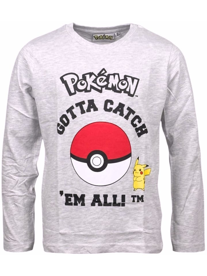 Рубашка с длинными рукавами Pokémon серого цвета Pokémon
Рубашка с длинными рукавами Pokémon серого цвета Pokémon