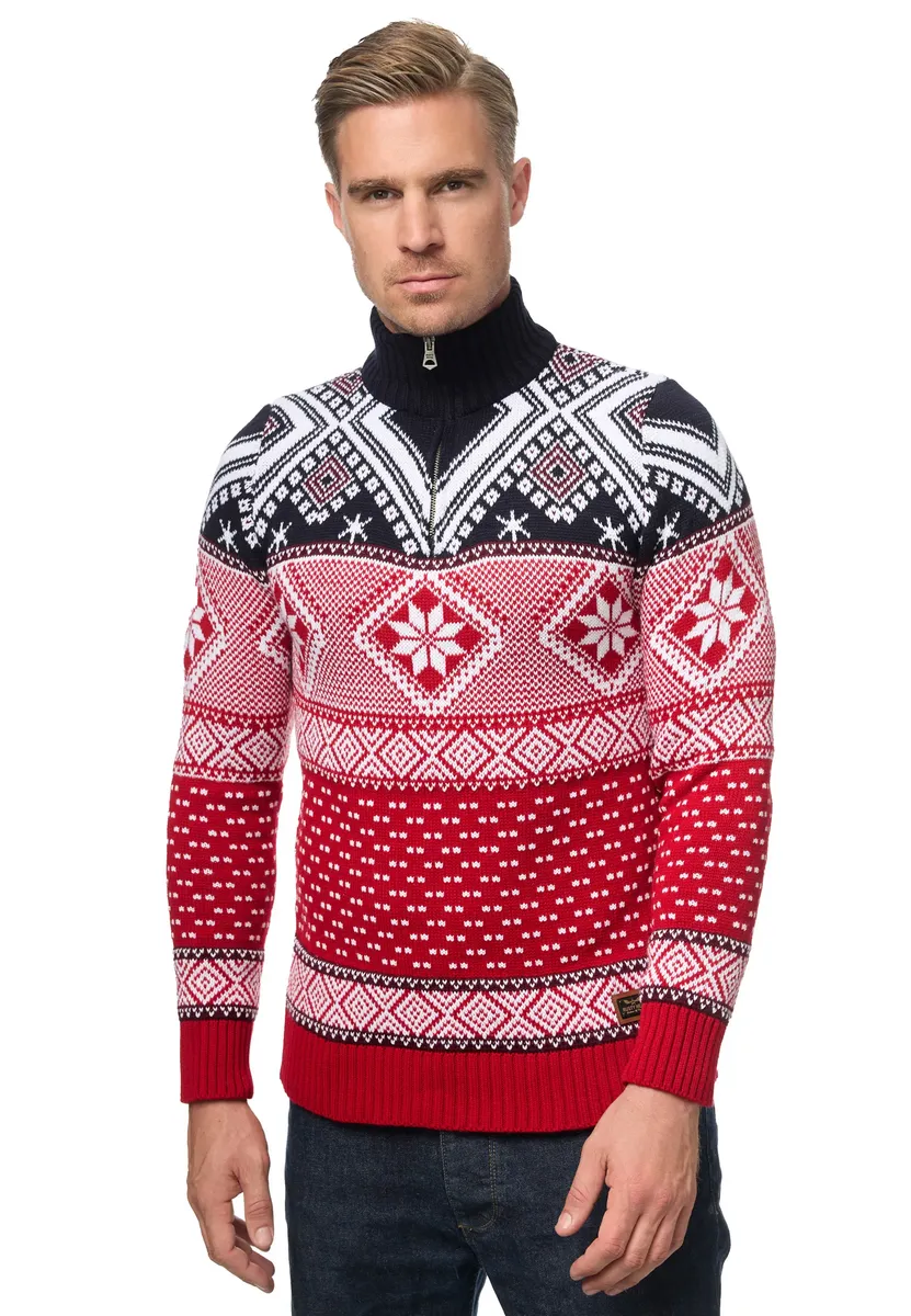 Вязаный свитер Rusty Neal с зимним узором, красный
Вязаный свитер Rusty Neal с зимним узором, красный