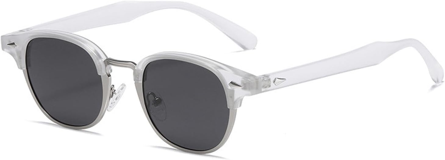 Ретро-классические полуметаллические овальные женские солнцезащитные очки, модные панк-очки для мужчин с заклепками, защита от УФ-излучения UV400 TVTBBVV, Transparent Grey
Ретро-классические полуметаллические овальные женские солнцезащитные очки, модные панк-очки для мужчин с заклепками, защита от УФ-излучения UV400 TVTBBVV, Transparent Grey