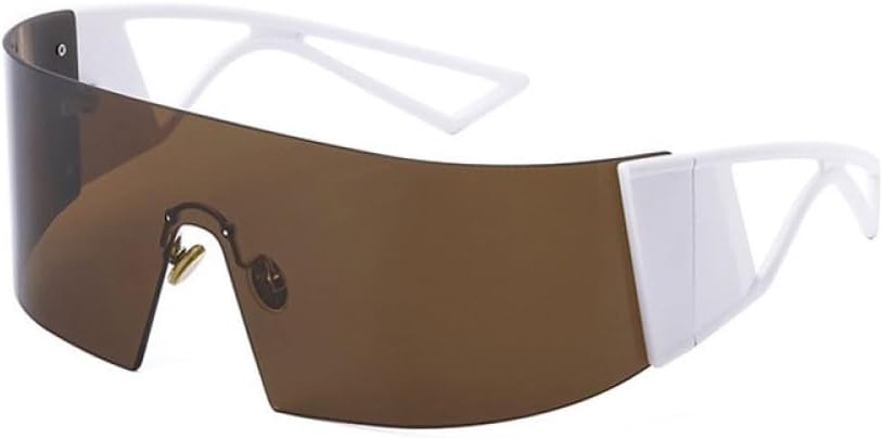 Большие спортивные солнцезащитные очки без оправы для женщин, защитные очки с обтекаемой формой для мужчин, цельные ветрозащитные солнцезащитные очки UOVSAW, C4 White Brown
Большие спортивные солнцезащитные очки без оправы для женщин, защитные очки с обтекаемой формой для мужчин, цельные ветрозащитные солнцезащитные очки UOVSAW, C4 White Brown