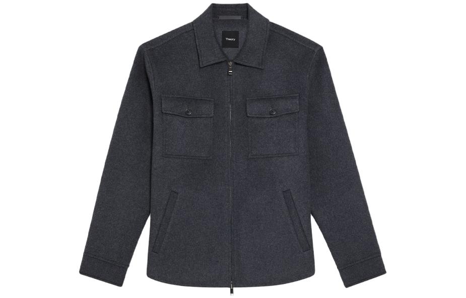 THEORY Застёгивающаяся на молнию рубашка-куртка, Dark Gray
THEORY Застёгивающаяся на молнию рубашка-куртка, Dark Gray