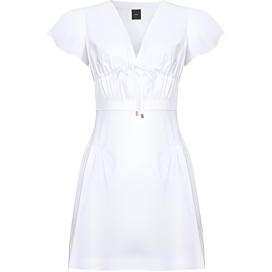 Женское белое платье с короткими рукавами PINKO
Женское белое платье с короткими рукавами PINKO