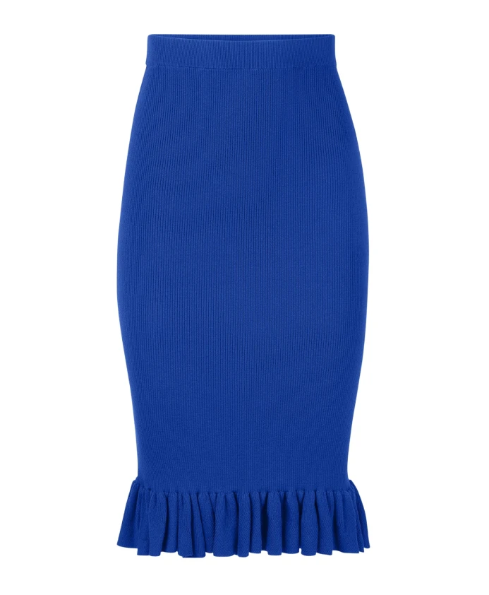Юбка миди с баской и рюшами Nina Ricci, синий
Юбка миди с баской и рюшами Nina Ricci, синий