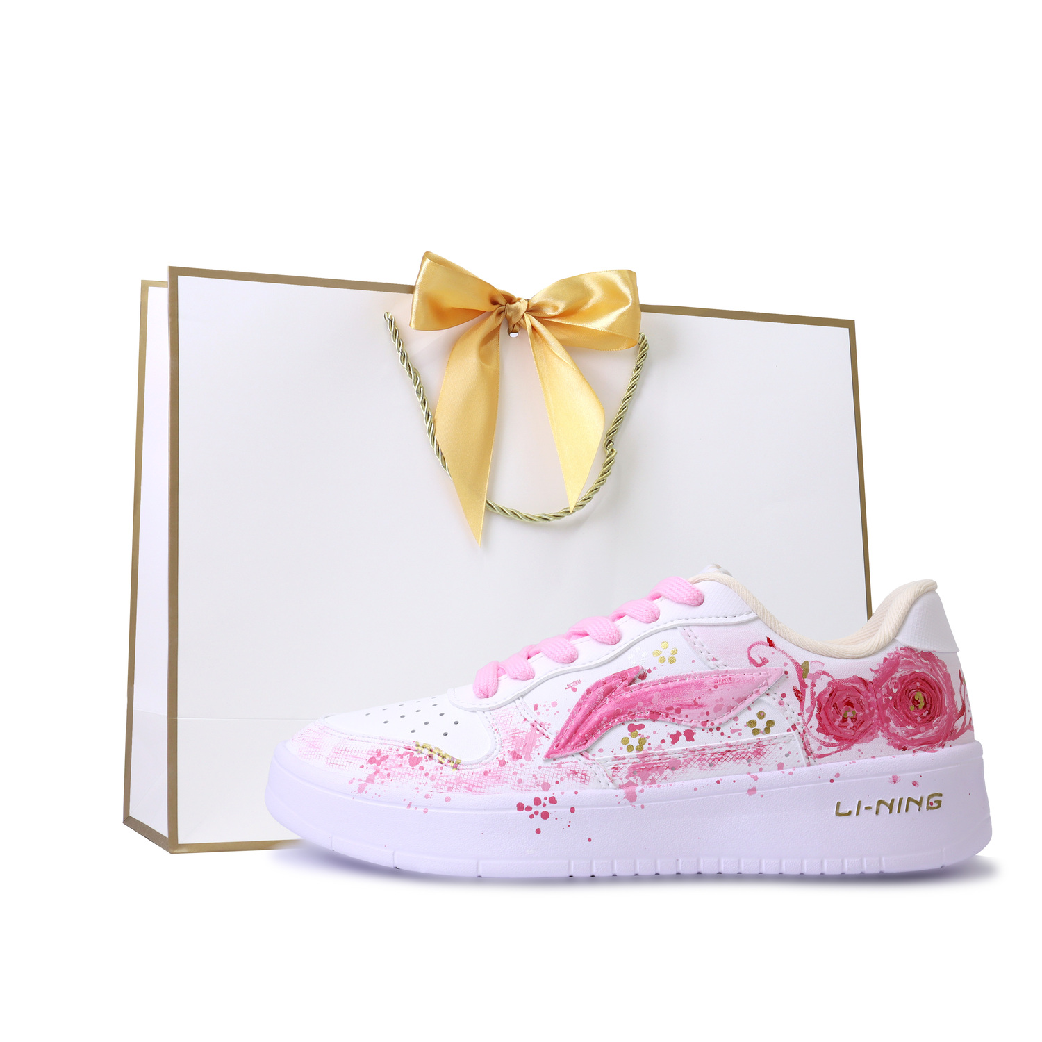 LINING Лининг Понтун Боутс устойчивые к истиранию, легкие и дышащие лоу-топ скейтбордские кроссовки унисекс белый розовый золотой, цвет White Pink Gold
LINING Лининг Понтун Боутс устойчивые к истиранию, легкие и дышащие лоу-топ скейтбордские кроссовки унисекс белый розовый золотой, цвет White Pink Gold
