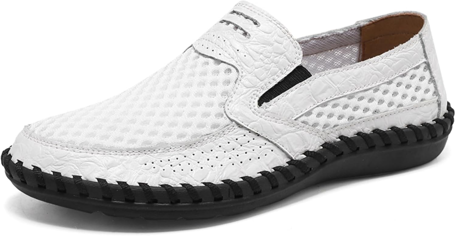 Мужские дышащие мокасины из сетки - повседневная обувь без шнурков для прогулок и походов, легкая и удобная обувь Kpdwfms, белый
Мужские дышащие мокасины из сетки - повседневная обувь без шнурков для прогулок и походов, легкая и удобная обувь Kpdwfms, белый