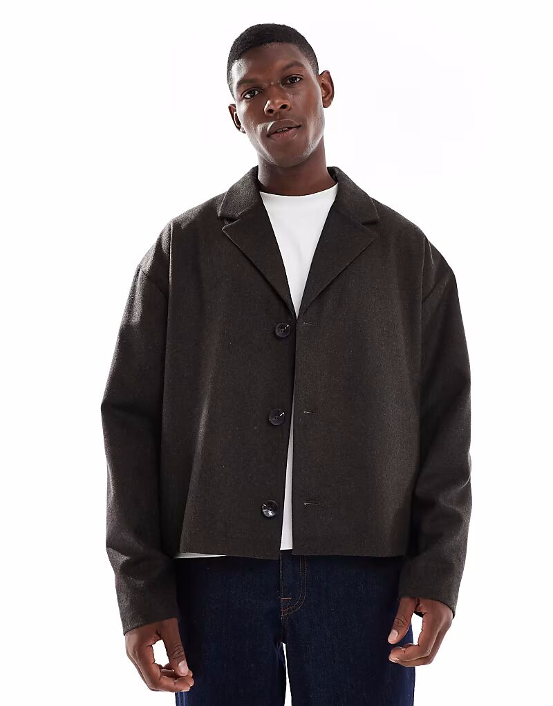 Пальто из искусственной шерсти коричневого цвета Asos Design
Пальто из искусственной шерсти коричневого цвета Asos Design