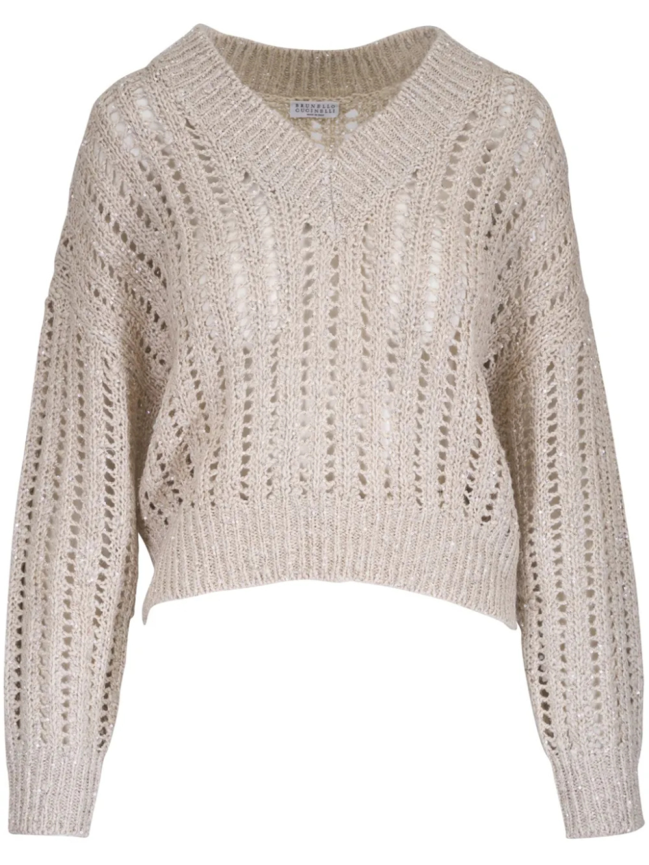 Brunello Cucinelli свитер фактурной вязки, нейтральный
Brunello Cucinelli свитер фактурной вязки, нейтральный