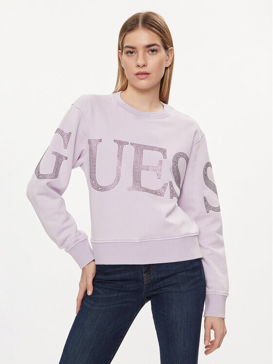 Толстовка свободного кроя Guess, фиолетовый
Толстовка свободного кроя Guess, фиолетовый