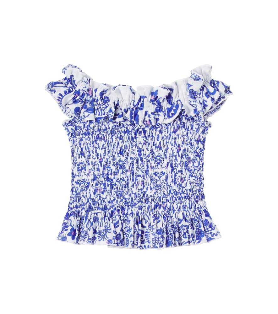 Алица топ из хлопка со сборкой и цветочным принтом Poupette St Barth Kids, Blue Tiare
Алица топ из хлопка со сборкой и цветочным принтом Poupette St Barth Kids, Blue Tiare