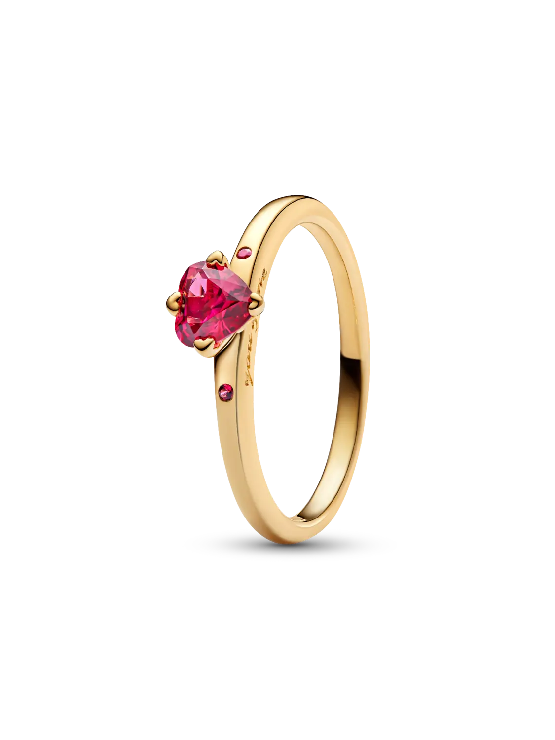 Кольцо Сверкающее красное сердце Pandora, 14-каратное золотое покрытие
Кольцо Сверкающее красное сердце Pandora, 14-каратное золотое покрытие