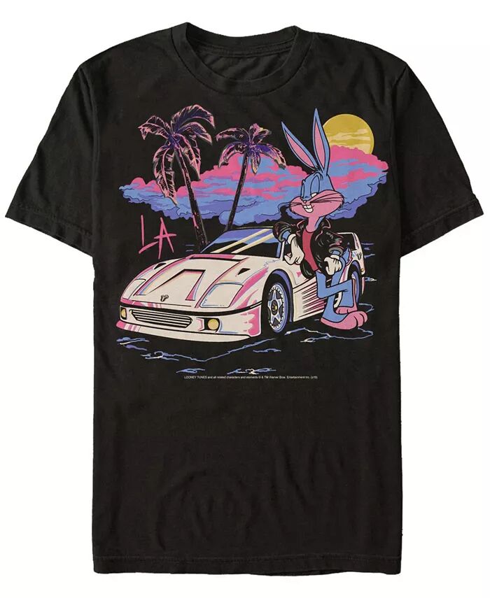 Мужская футболка Looney Tunes Miami Wabbit с коротким рукавом Fifth Sun, черный 
Мужская футболка Looney Tunes Miami Wabbit с коротким рукавом Fifth Sun, черный