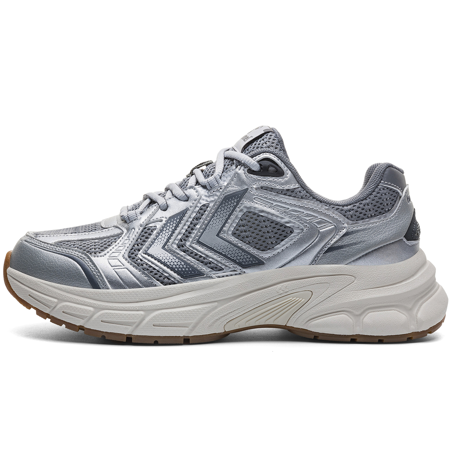 Кроссовки мужские серебристые с мягкой противоскользящей подошвой, износостойкие, легкие, увеличивающие рост Hummel, Silver
Кроссовки мужские серебристые с мягкой противоскользящей подошвой, износостойкие, легкие, увеличивающие рост Hummel, Silver