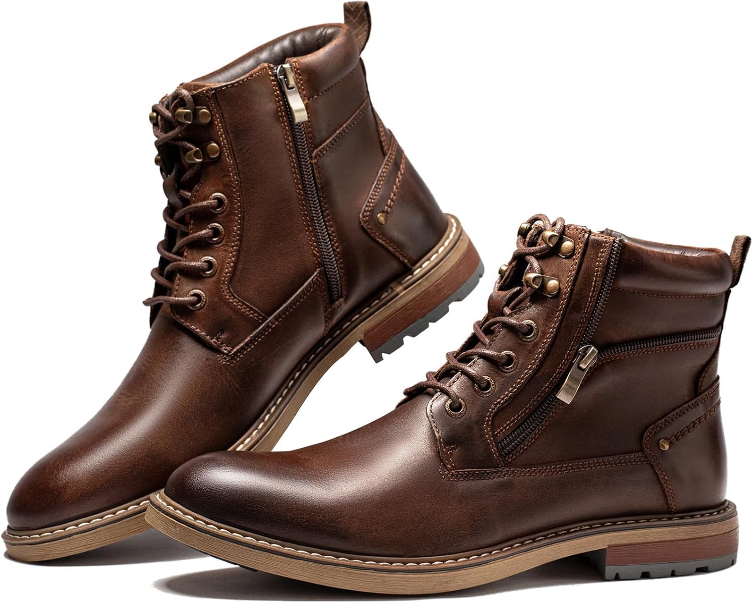 Мужские повседневные ботинки Arkbird из натуральной кожи, байкерские боевые чукка с молнией и высокой голенью для мужчин, Matte Coffee
Мужские повседневные ботинки Arkbird из натуральной кожи, байкерские боевые чукка с молнией и высокой голенью для мужчин, Matte Coffee