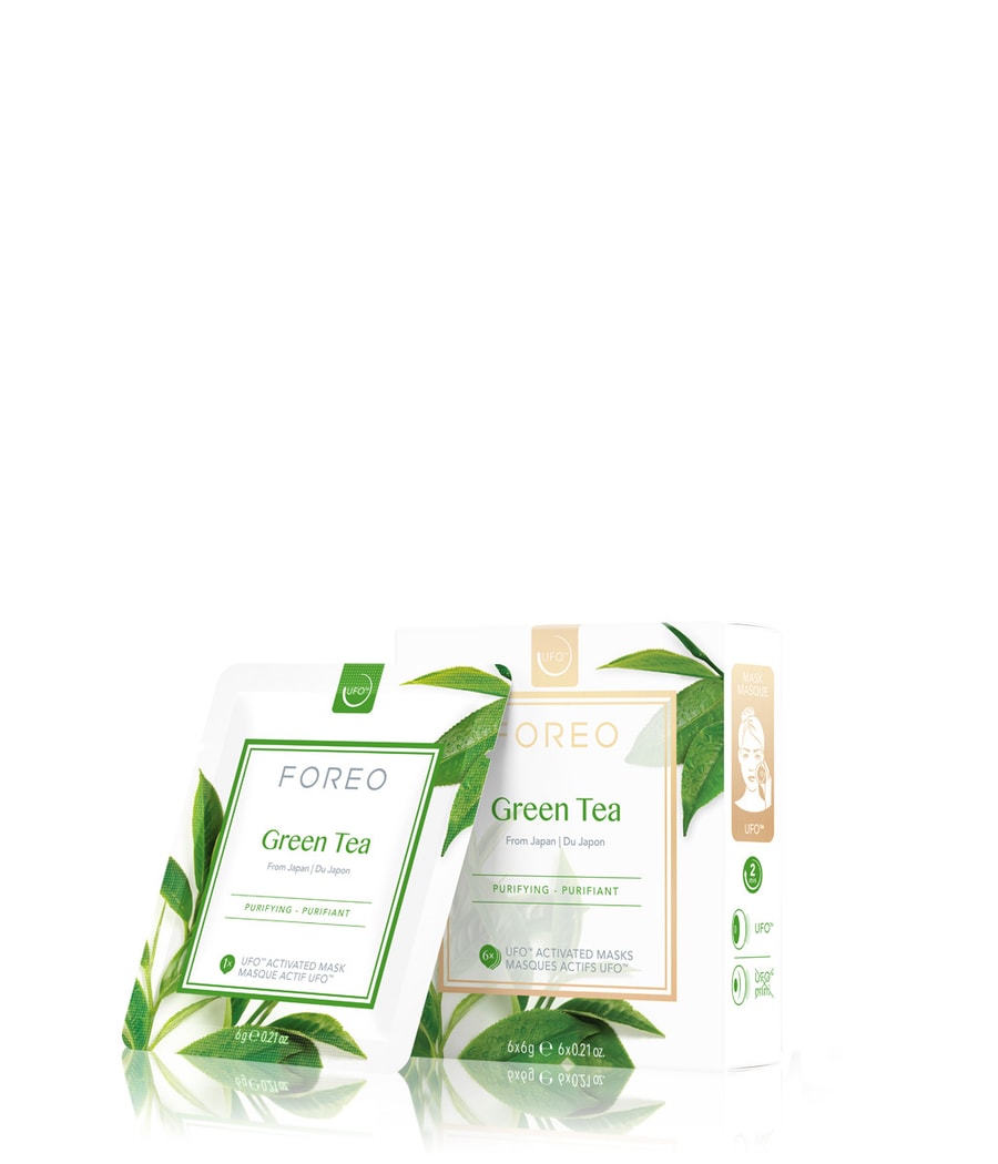 Медицинская маска FOREO Ufo Mask Green Tea, 6x6g
Медицинская маска FOREO Ufo Mask Green Tea, 6x6g
